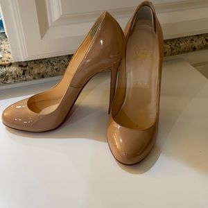 Patent Leather. Gently used. Designer CL